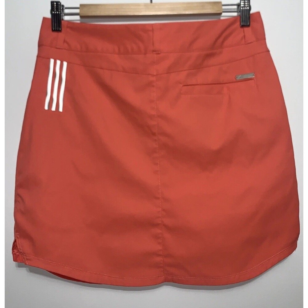 ADIDAS Golf Tennis Skort Skirt SZ 4 Bright Red Pink Athletic Activewear